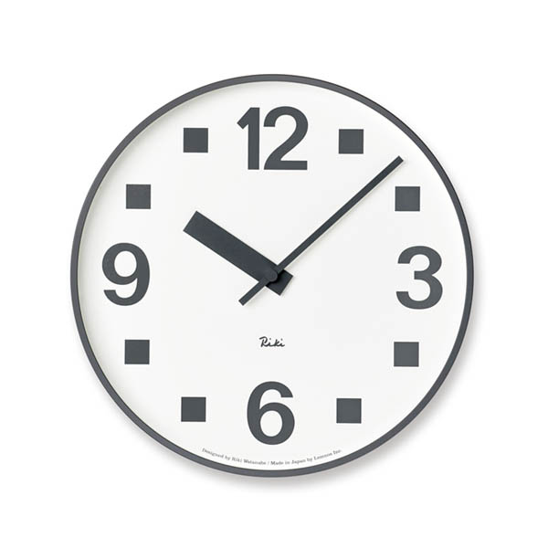 Squares Wall Clock by Riki Watanabe