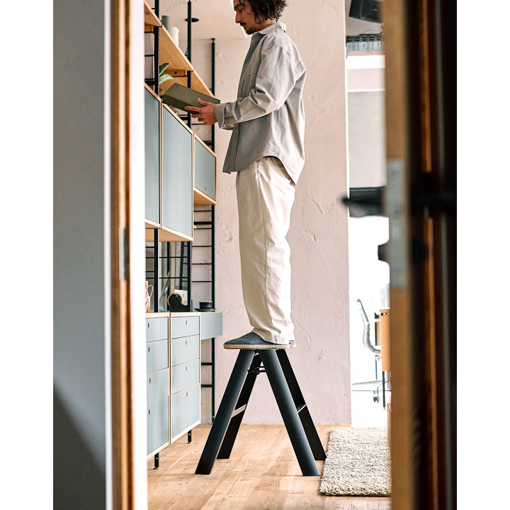 Lucano 1-Step Ladder | Compact Folding Step Stool with Sleek