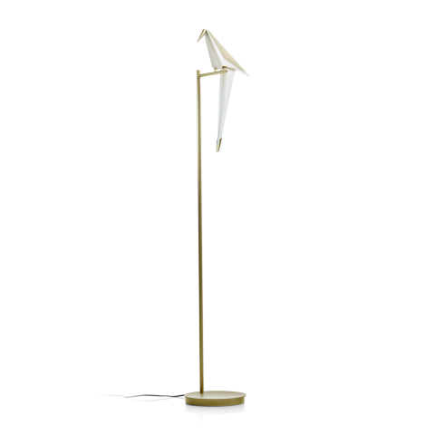 Moooi PERCH Light Floor Lamp with Rocking Bird  by Umut Yamac