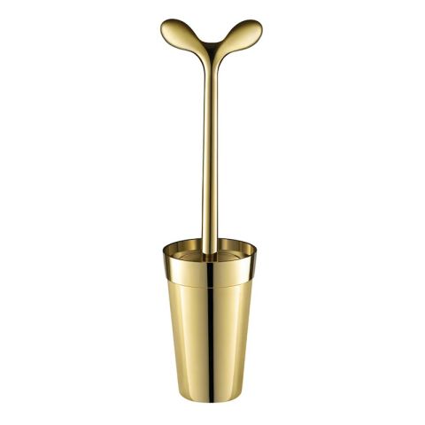 ALESSI Merdolino GOLD Toilet Brush by Stefano Giovannoni