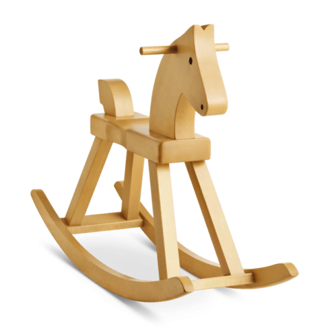 Kay Bojesen Wooden Rocking Horse by Rosendahl