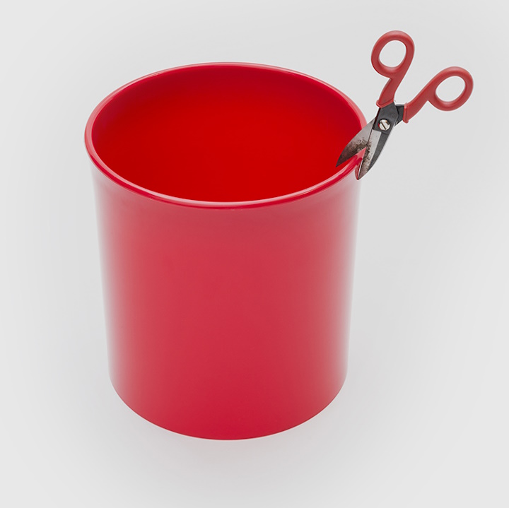 y*i様 DANESE MILANO KORO red/EnzoMari Danese Milano KORO Waste Paper Basket by Enzo Mari Stardust Modern