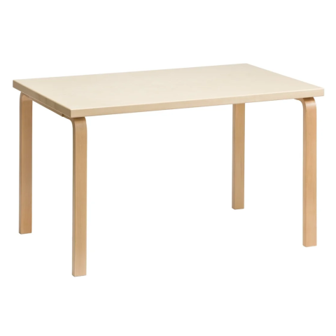 Artek Aalto Rectangular Table 81B by Alvar Aalto
