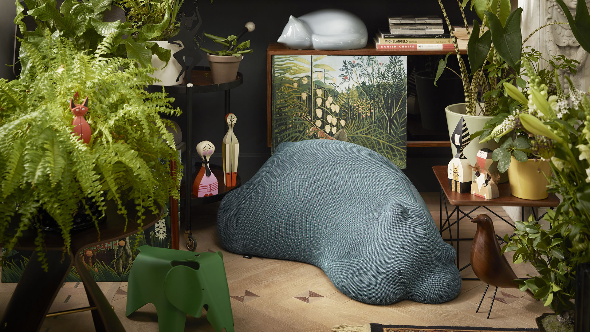 Vitra Resting Bear Animal-Shaped Pouf by Front | Stardust Vitra Resting Bear Animal-Shaped Pouf by Front | Stardust