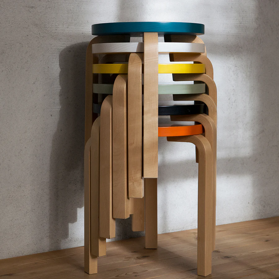 Artek Stool 60 by Alvar Aalto Stardust Modern
