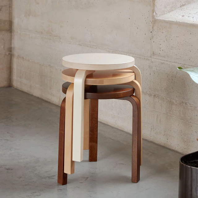 Artek Stool 60 by Alvar Aalto Stardust Modern Artek Stool 60 by Alvar Aalto Stardust Modern