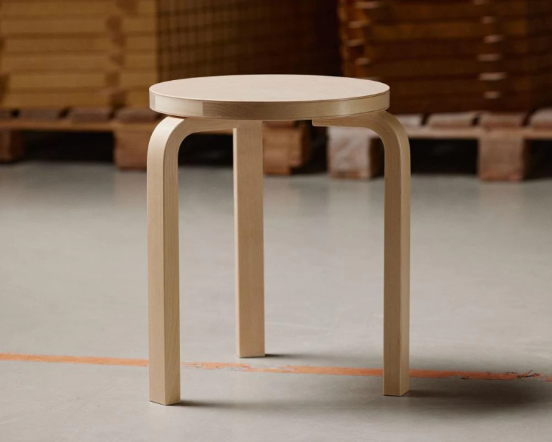 Artek Stool 60 by Alvar Aalto Stardust Modern