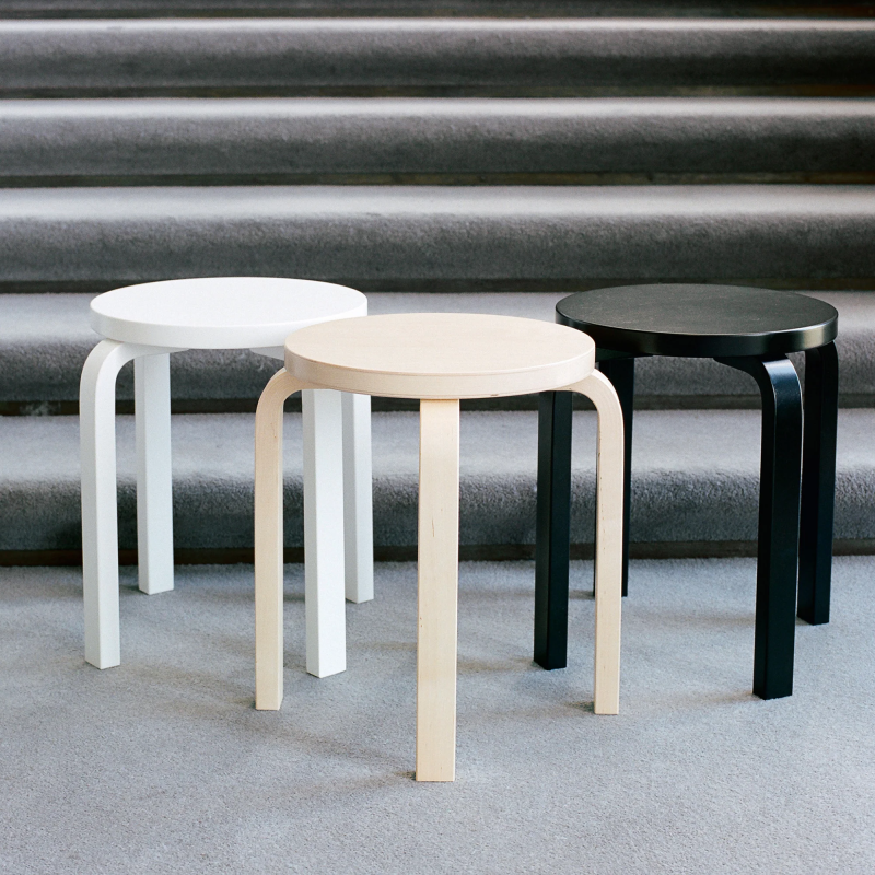 Artek Stool E60 by Alvar Aalto Stardust Modern
