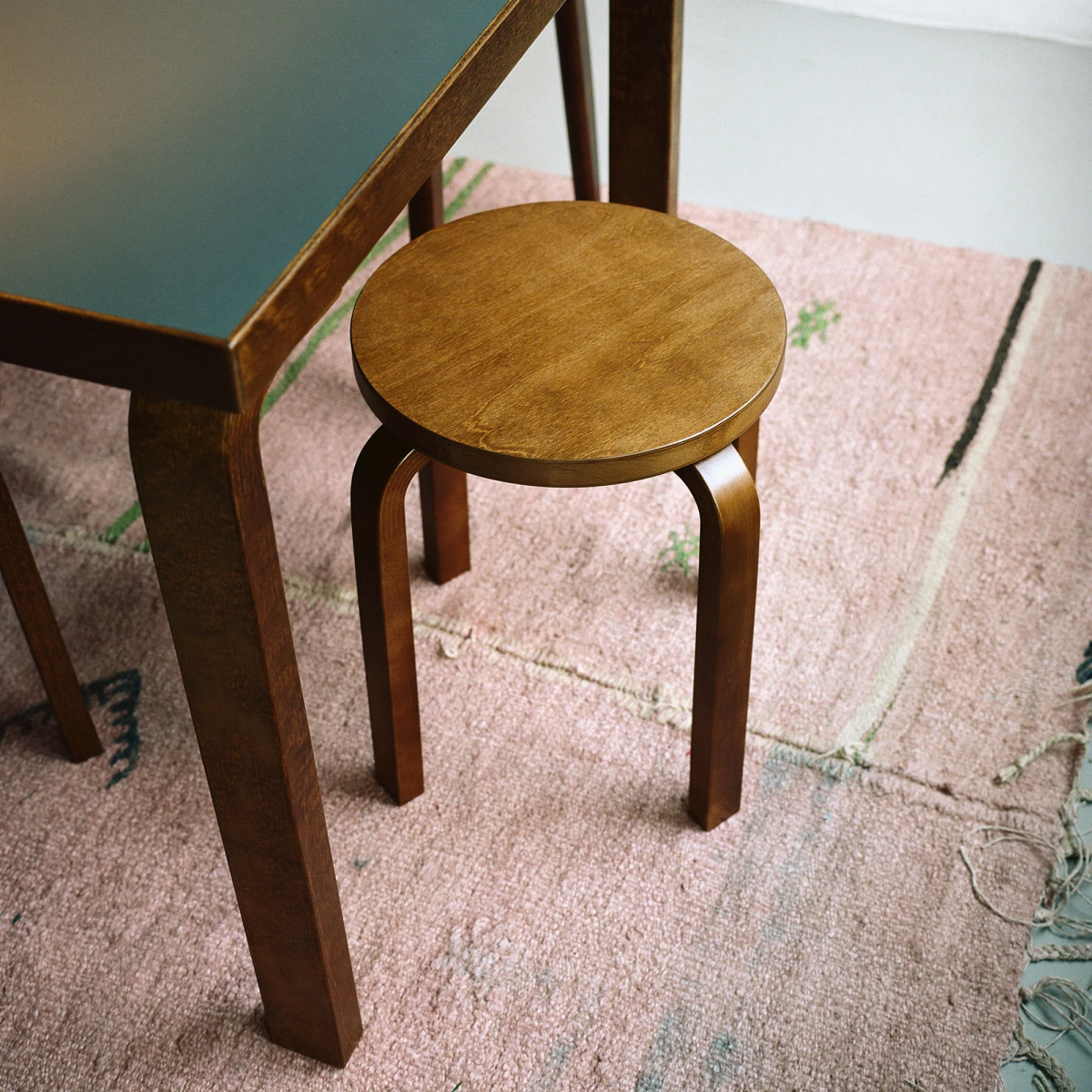 Artek Alvar Aalto - Four-Legged Stool E60 - Honey Stained