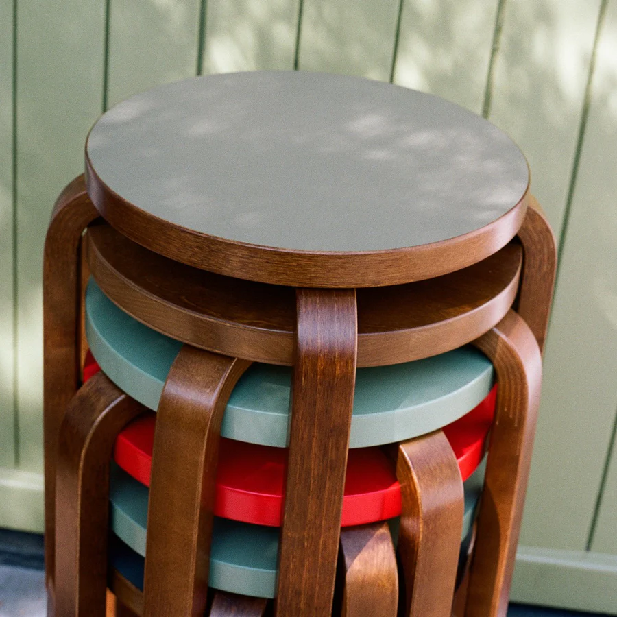 Artek Stool E60 by Alvar Aalto Stardust Modern