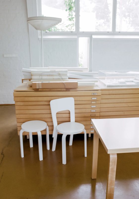 Artek Stool E60 by Alvar Aalto Stardust Modern