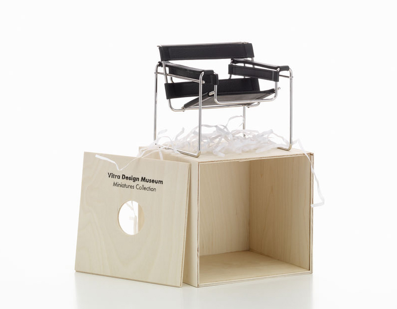 Vitra Miniature 4.75-inch B3 Wassily Chair by Marcel Breuer