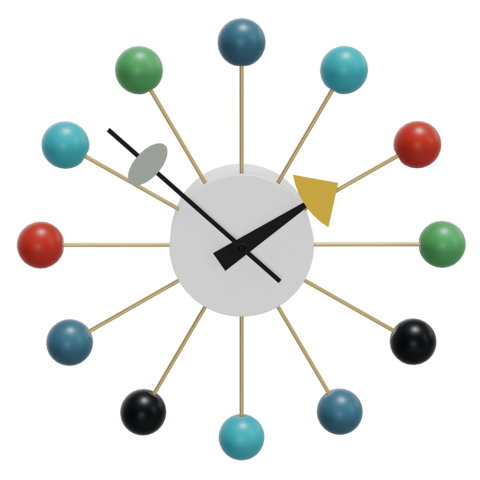 Vitra Wall Clock by George Nelson - Multicolored Ball Clock
