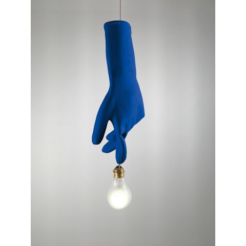 INGO MAURER Blue Luzy Suspension Lamp by Ingo Maurer & Team