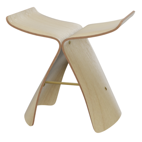 Vitra Molded Plywood Butterfly Stool by Sori Yanagi