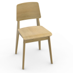 Vitra Chaise Tout Bois by Jean Prouvé
