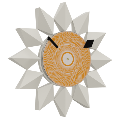 Vitra WALL Clock by George Nelson - Diamond Markers