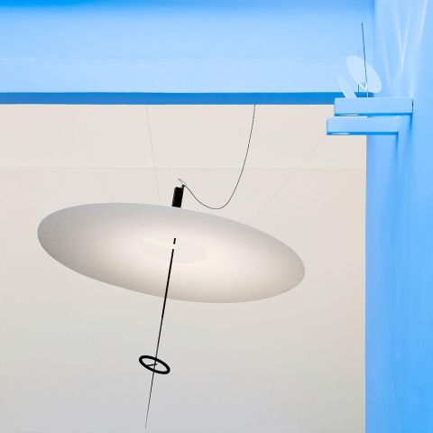 INGO MAURER Flying Disc Suspension Lamp by Ingo Maurer & Team