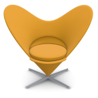 Vitra HEART Cone Chair by Verner Panton