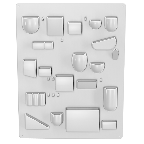 Vitra UTEN.SILO RE I Large Plastic Wall Organizer by Dorothee Becker