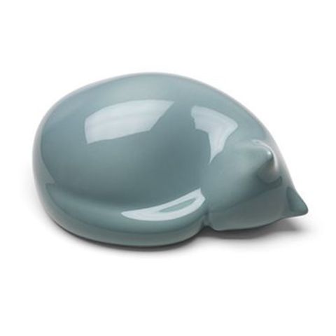 Vitra Resting/Sleeping Cat Home Decor Figurine in Porcelain by Front