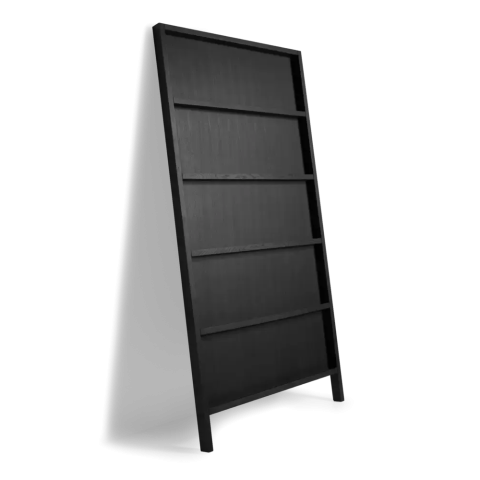 Moooi OBLIQUE Stained Oak Modern Shelving Unit by Marcel Wanders