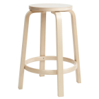 Artek Bar Stool 64 by Alvar Aalto - Low