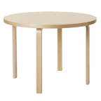Artek Aalto Round Table 90A by Alvar Aalto