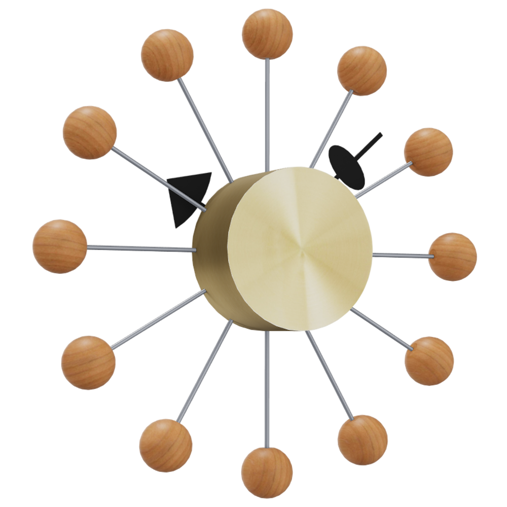 Vitra Wall Clock by George Nelson - Cherry Ball Clock Stardust Modern