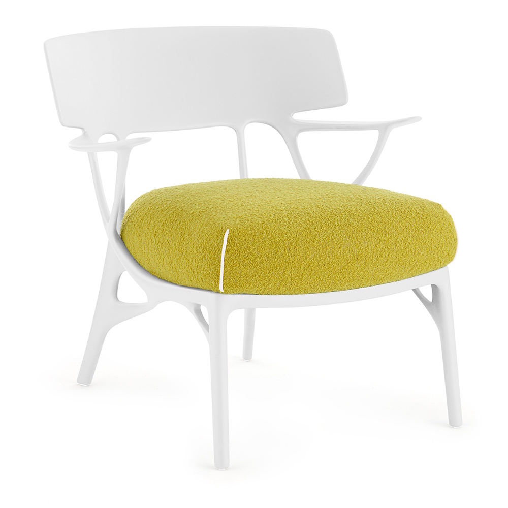 Kartell A.I. LOUNGE Armchair by Philippe Starck - Bouclé Riccio