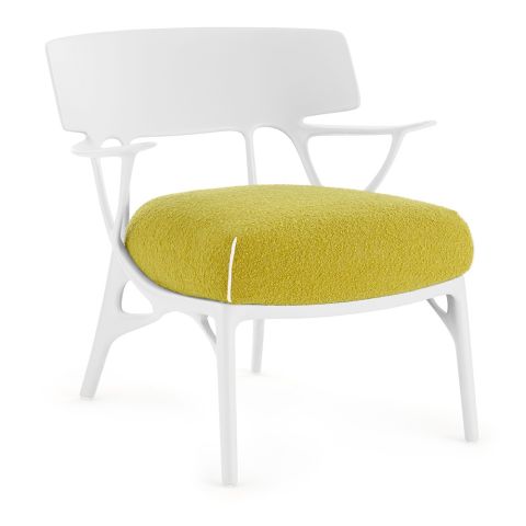 Kartell A.I. LOUNGE Armchair by Philippe Starck - Bouclé Riccio