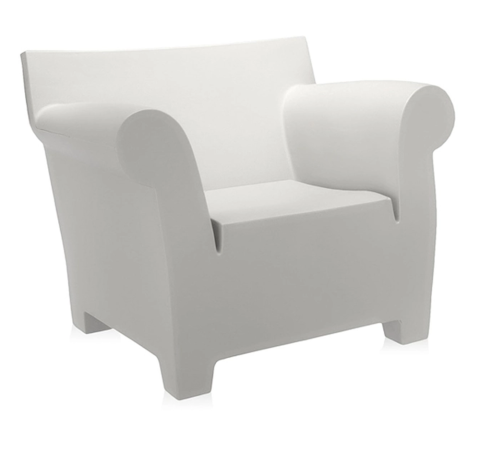 Kartell Bubble Club Modern Outdoor Armchair by Philippe Starck