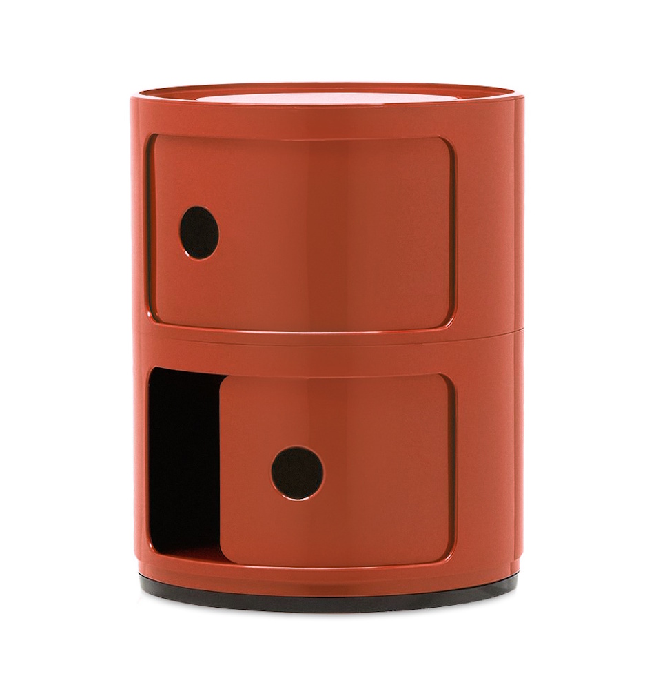 Kartell COMPONIBILI CLASSIC Round 2-Door Storage Unit by Anna Castelli Ferrieri