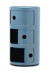 Kartell COMPONIBILI CLASSIC Round 3-Door Storage Unit by Anna Castelli Ferrieri