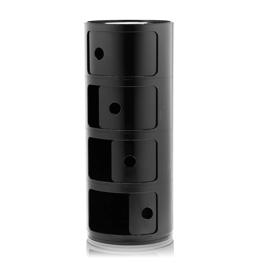 Kartell COMPONIBILI CLASSIC Round 4-Door Storage Unit by Anna Castelli Ferrieri