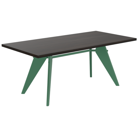 Vitra EM Table by Jean Prouve - Solid Dark Oak