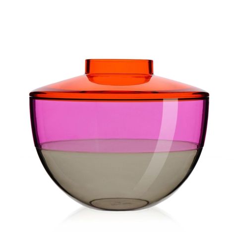 Shibuya Vase in Orange Violet Smoke - Kartell Shibuya Vase
