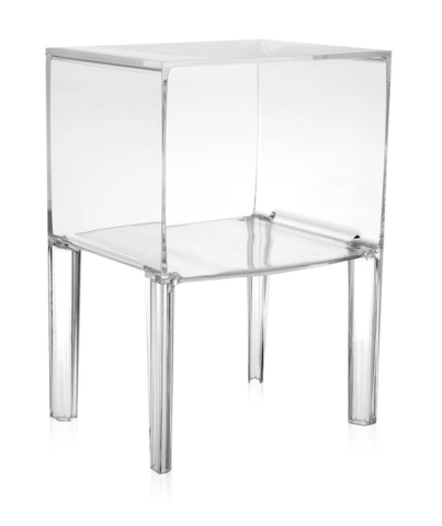 Kartell Small Ghost Buster Night Bedside Table by Philippe Starck & Eugeni Quitllet - Clear