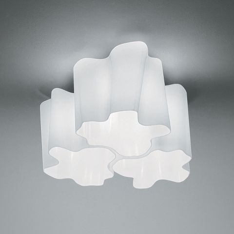 Artemide LOGICO Micro Triple Nested Ceiling Light Fixture by Michele De Lucchi & Gerhard Reichert