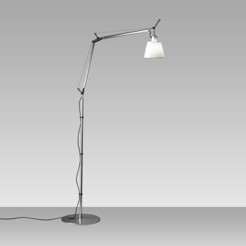 Artemide TOLOMEO Floor Light with Shade and Arms by Michele De Lucchi & Giancarlo Fassina