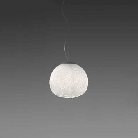 Artemide METEORITE Glass Suspension Light by Pio & Tito Toso