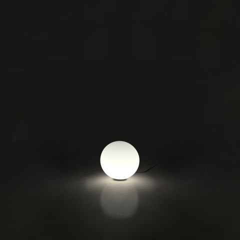 Artemide DIOSCURI Modern Round Italian Glass Table Lamp by Michele De Lucchi