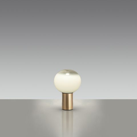 Artemide Laguna LED Table Lamp with Round Murano Glass Shade