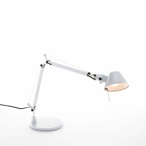 Artemide TOLOMEO Micro Small Modern Table Lamp with Base by Michele De Lucchi & Giancarlo Fassina
