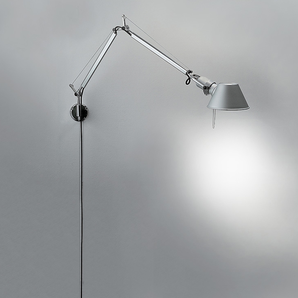 Artemide TOLOMEO Micro Wall Lamp with Arms by Michele De Lucchi