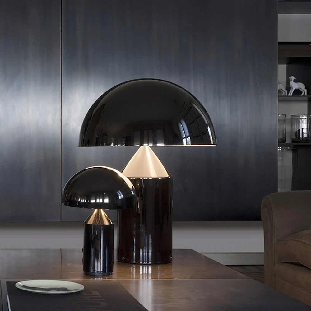 Oluce Atollo Metal Table Lamp by Vico Magistretti Stardust Modern