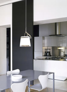Luceplan GlassGlass Cylindrical Shade Ceiling Lamp