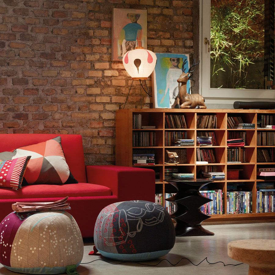 3ad Akari Table Lamp W Anese Paper Lantern Shade Orange 3ad Akari Table Lamp W Anese Paper Lantern Shade Orange Black