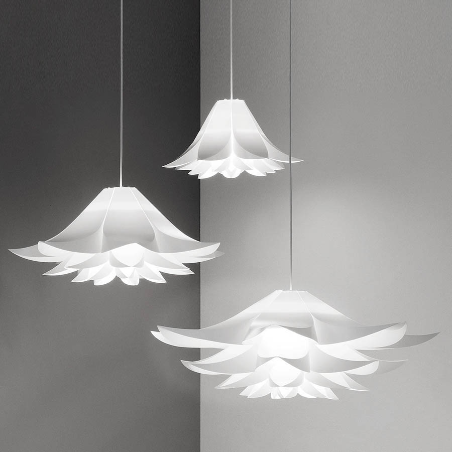 Normann Copenhagen Modern Pendant Lamp Norm 06 With Diy Kit White