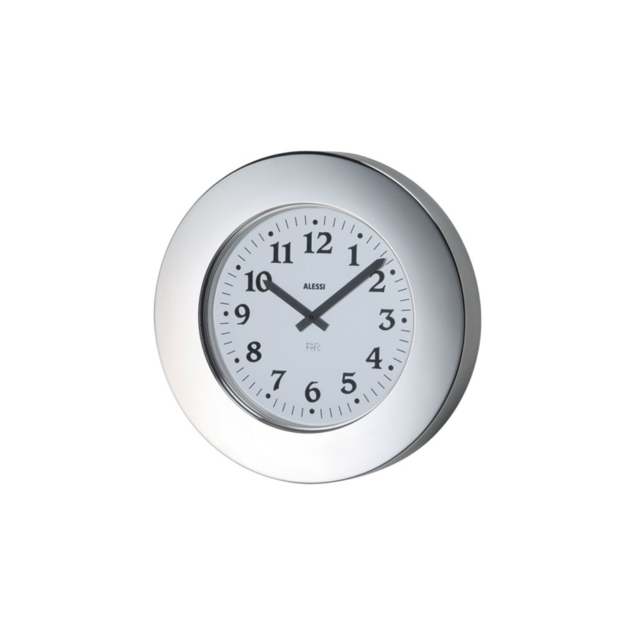 Alessi Inch Momento Decorative Wall Clock Stainless Modern - Alessi Momento Round Wall Clock By Aldo Rossi Stainless Steel alessi inch momento decorative wall clock stainless modern - alessi momento round wall clock by aldo rossi stainless steel